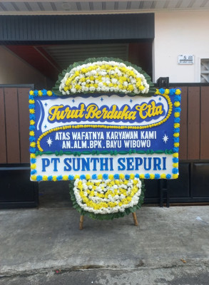 Papan Bunga Duka di Permanti